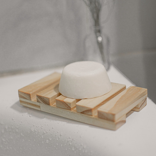 6 Jaboneras Dobles De Madera 13x7 Cm Shampoo Sólido Ó Jabón Madera
