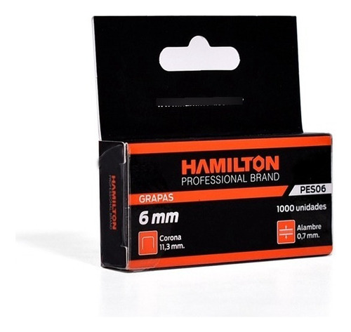 Grapas Corona 11,3mm Para Engrapadora Hamilton 6mm