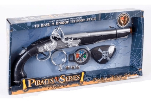 Set Pirata Piratas Del Caribe Pistolón Parche Jem