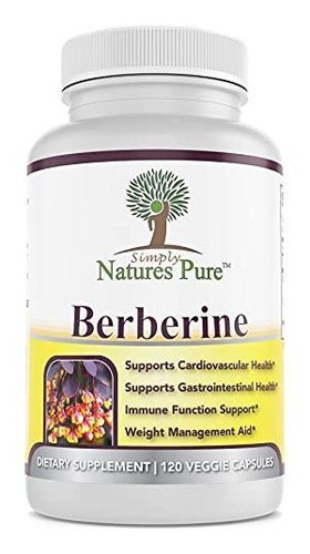 Berberine 500 Mg 120 Capsulas Simply Natures Pure