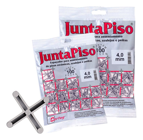 Kit 1000 Espaçador Juntapiso 4mm Cortag