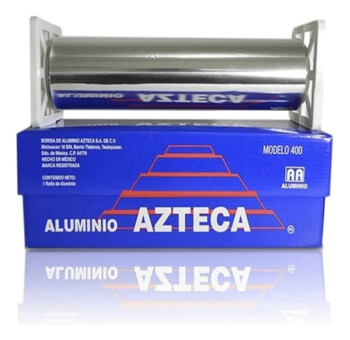 Caja Papel Aluminio Azteca Modelo 400 Con 6 Piezas