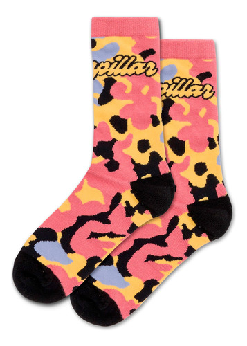 Medias Cat W Aop Crew Sock Multi Camo-desert Sa Para Dama