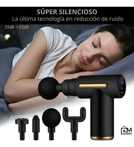 Masajeador Eléctrico Inalámbrico Percutor Muscular Atletas