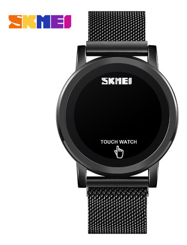 Reloj Electrónico Casual Para Hombre Con Led Dorado