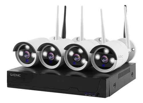 Cámaras De Seguridad X4 + Nvr Gadnic Sx24 Interior Exterior