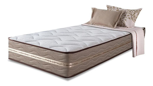 Colchão Solt Pocket 88x188x22 Cama Inbox Smart Gold Bege