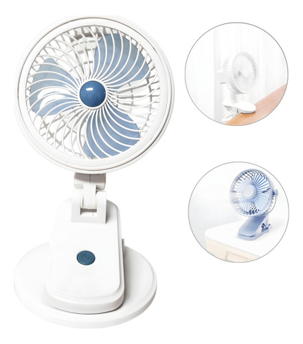 Ventilador Usb Con Clip Funcion Auto Escritorio / Pinza Ryc