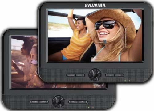 Sylvania 7-inch Twin Mobile Dual Screen/dual Dvd Portable Dv