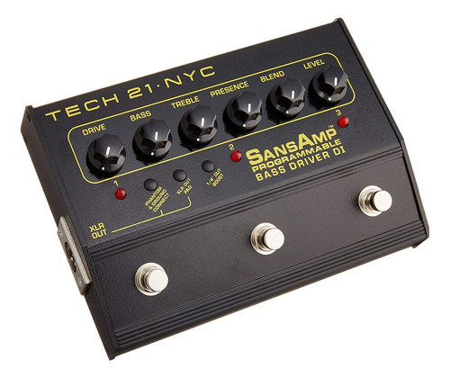 Tech 21 Pbdr Sansamp Programable Bass Driver Di Bundle Con