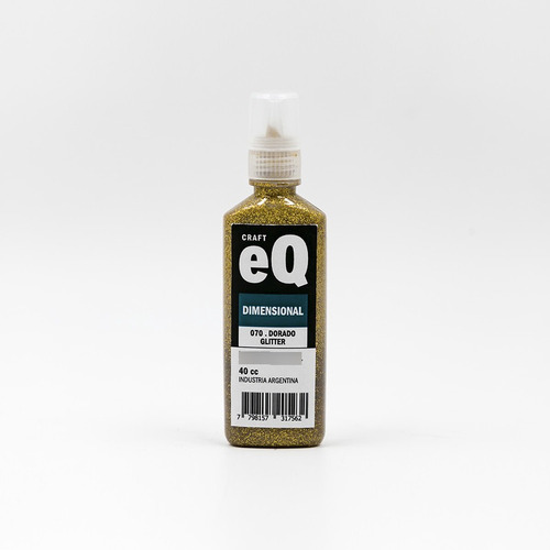 Eq Arte Dimensional 40 Cc Dorado Glitter