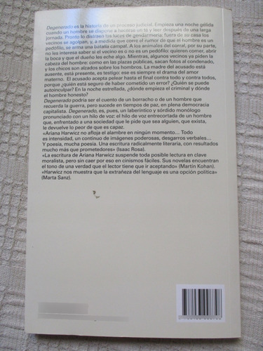 Imagen 2 de 5 de Ariana Harwicz - Degenerado