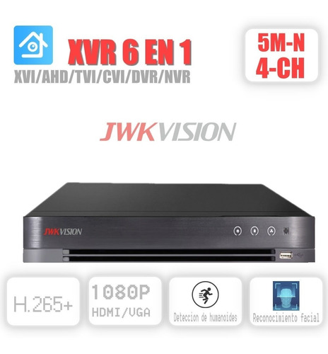 Xvr Dvr 4 Ch 6 En 1 Penta-hibrido 5m-n/1080p Jwkvision 