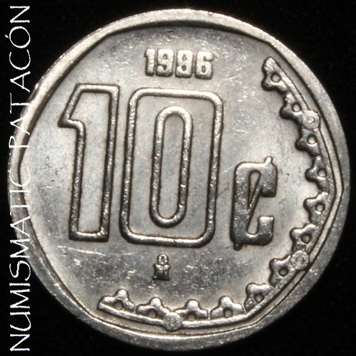 Moneda De Mexico 10 Centavos 1996 - Excelente