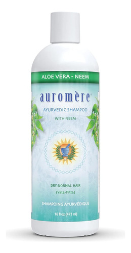 Auromere Champú Ayurvédico, Aloe Vera Neem Vegano