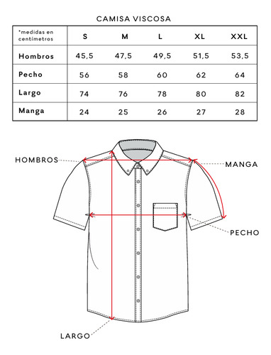 Camisa Manga Corta Hombre Palmeras Froens