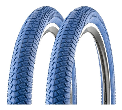 Par Pneu Aro 20 X 1.95 Vee Rubber Bicicleta Freestyle Azul