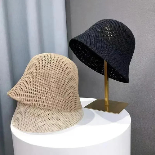 Sombrero Fino Y Transpirable Para Mujer, Con Forma De Cubo D