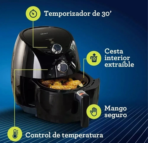 Olla Freidora Electrica Oster Sin Aceite 3.2 Litros