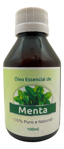  Óleo Essencial De Menta 100ml (100% Puro E Natural) Fragrância Óleo de Menta