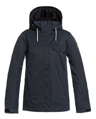 Campera Mujer Roxy Billie Black Ski Snow Urbano