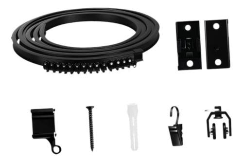 Barra De Cortina Flexible Y Elegante Para Techo, Resistencia