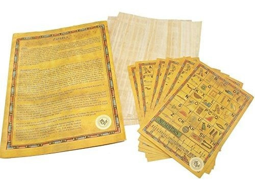 Manualidades Juego De Egipto 10 Papiro Egipcio De Papel 6x8 