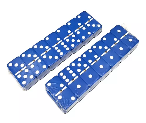 Jogo Domino Profissional Colorido 28 Peças Com Estojo Metal