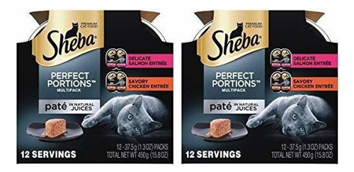 Sheba Perfect Portions Multipack De Pollo Y Salmón Entrée