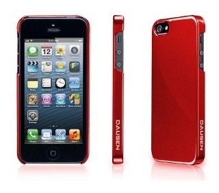 Funda Para iPhone 5/5s Dausen Rojo Metálico - Districomp