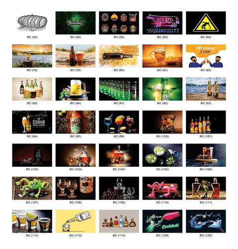 Imagem 5 de 9 de 10un. Quadro Placa Mdf Bar Bebidas E Churrasco - 19,3 X 28cm