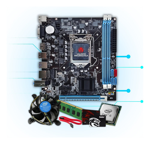 Pc Computador Cpu I5 7400 + Nvme 240gb + 16gb + 500w