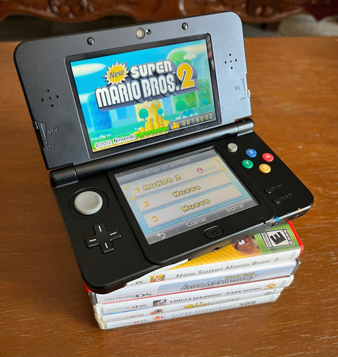 New Nintendo 3ds Con Juegos Y Garantía Negro (Usado)