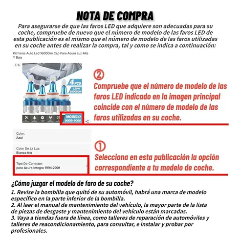 - Kit Faros Auto Led 16000lm Csp Para Suzuki Luz Alta Y Baja