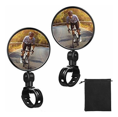 Espejo Retrovisor Para Bi 2 Piezas Espejo De Bicicleta Cicli