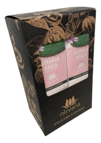 Incenso Nirvana Natural Vitória Régia 12 Caixas 9 Varetas