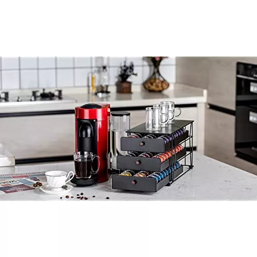 Rice rat Soporte para cápsulas Nespresso Vertuo Pod Holder para cápsulas  Vertuoline (90 cápsulas-3 niveles)