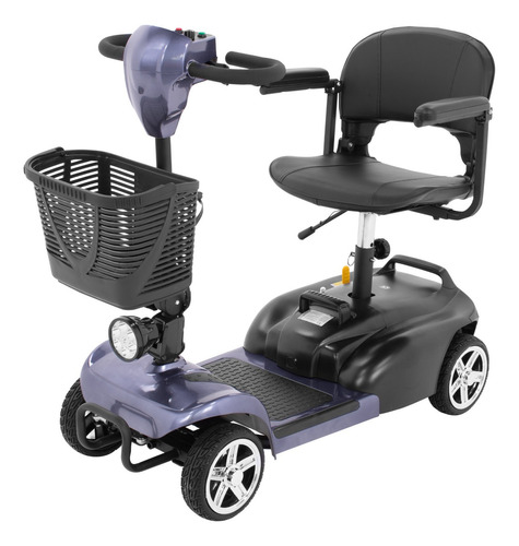 Silla De Ruedas Scooter Electrico Medico Onof Para Adulto Color Plata