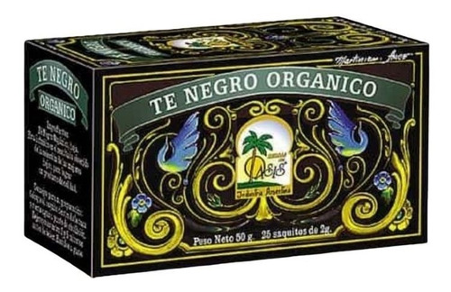 Imagen 1 de 1 de Te Negro Organico Hierbas Del Oasis X 25 Saquitos