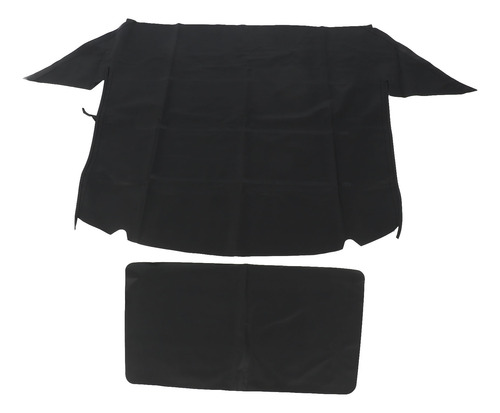 Lona Negra Convertible Con Tapa Blanda Resistente A La Abras