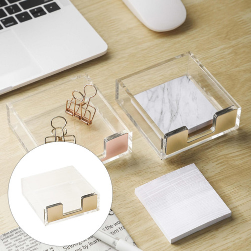 Caja De Notas Del Dispensador Simple De Los Accesorios Oro