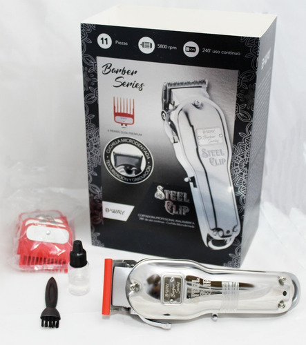 Imagen 3 de 10 de Maquina Cortadora Profesional De Pelo Steel Clip Inalambrica