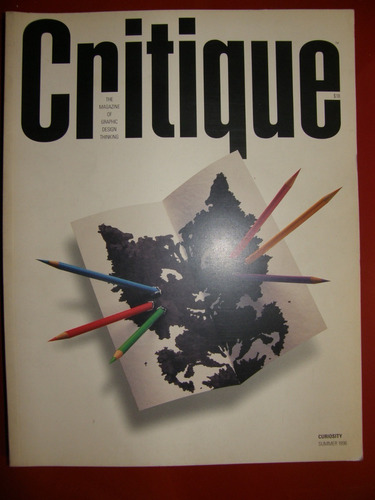 Critique: The Magazine Of Graphic Design Thinking N 1