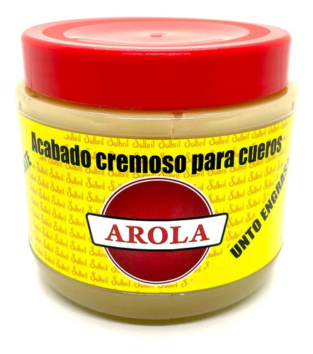 Crema Cera Pomada Nutre Limpia Cuero Unto Engrasante Arola