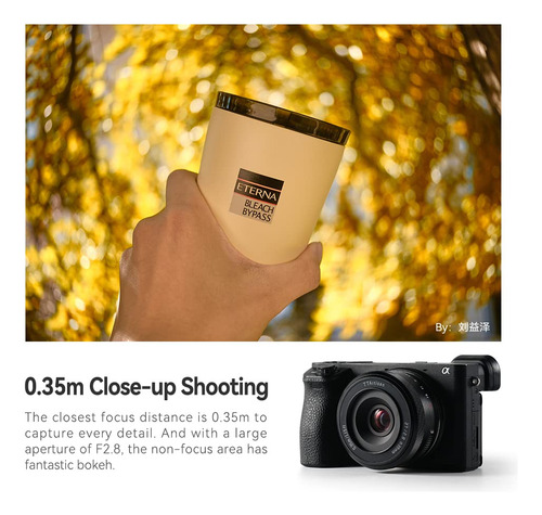 Lente Ttartisan Af 1.063 F2.8 Para Sony E-mount