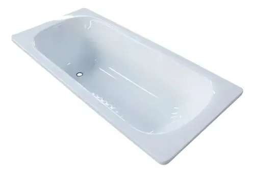 Bañera Chapa Enlozada Antideslizante 140 X 70cm Aluha Blanca