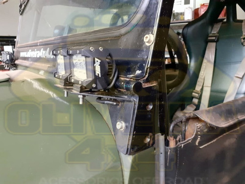 Imagem 3 de 9 de Retrovisor Em Alumínio Jeep Willys