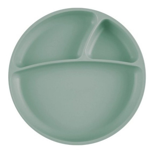 Minikoioi Portions River Green Plato Silicona Premium