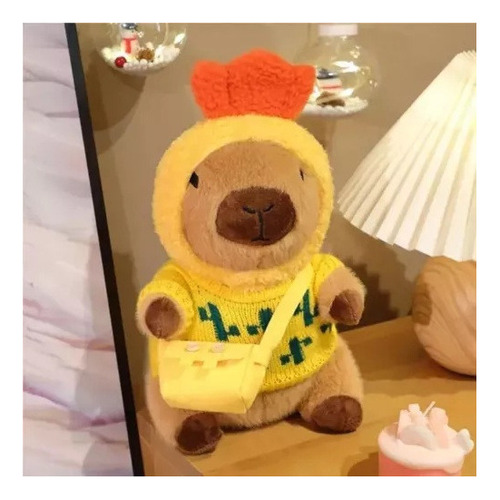. Peluche Capibara Con 9 Piezas De Ropa Y Accesorios,10.2 In