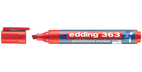 Marcador Edding 363 Borrable Recargable Azul X10 Unidades